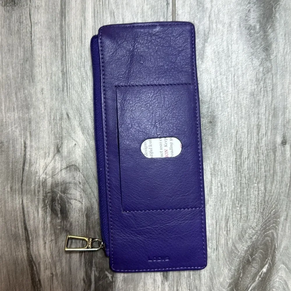 Lodis Womens Be Organize Julia Long Stacker ID & Card Wallet Purple